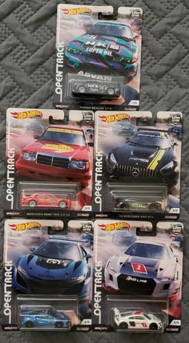 Acura Racing NSX Audi Skyline HOT WHEELS 2019 CAR CULTURE OPEN TRACK full set