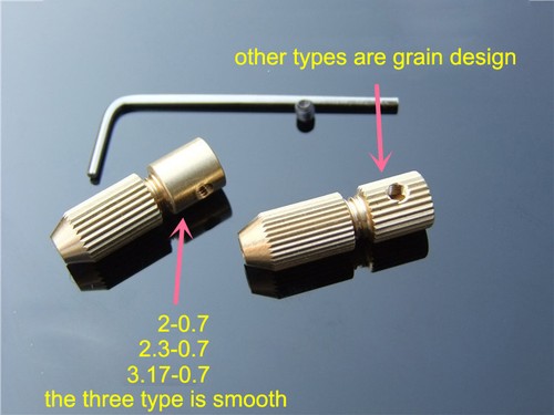 2//2.3//3.17mm Brass Electric Gimlet Drill Chuck Clamp Twist Hand Drill Bit Collet