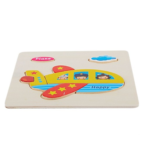Toys for Baby Colorful Wooden Puzzle Animal Educational Developmental Baby T1