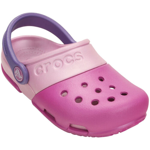 Crocs Girls Sandals Electro Clog Wild Orchid//Ballerina Pink