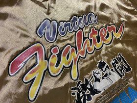 Sega Saturn Virtua Fighter Japan Video Game Novelty Vintage Jacket One Size Gold
