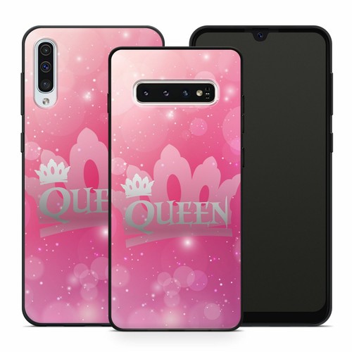 Funda de móvil lujo King y Queen para Samsung Silicona Funda mármol Marble rey