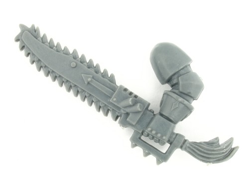 5x Chaos Space Marines Chain Sword A left *BITS*