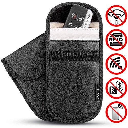 Keyless Entry FOB gardes bloquant Sachets clés de voiture-lock Signal bloc GSM//RFID x2