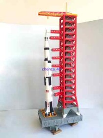 1/400 Scale Saturn-5 Launching Tower Frame Model 3D Build Painted Model Toy Gift