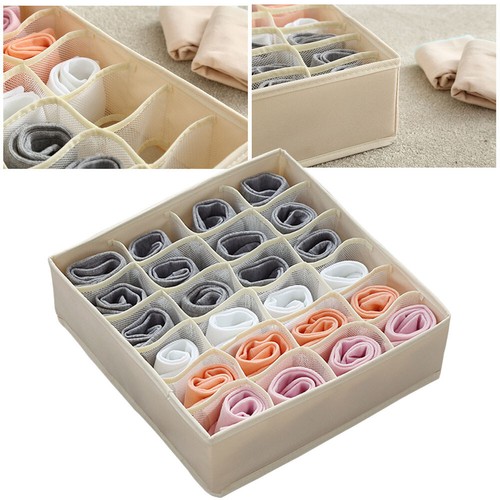 Closet Organizer Box Underwear Bra Socks Ties Scarves Storage Drawer Divider