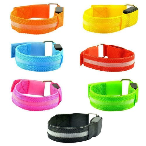 USB Charging Night Running Led Armband Outdoor Cycling Jogging Arm Strap V8H2