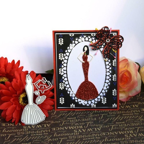 2 Pcs Metal Cutting Dies Stencil Template Moulds Embossing Tool for Card Making