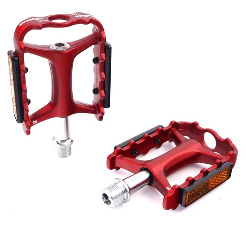 Red~ Wellgo M-111 9//16/" Aluminum Pedals Platform for MTB Mountain Bike