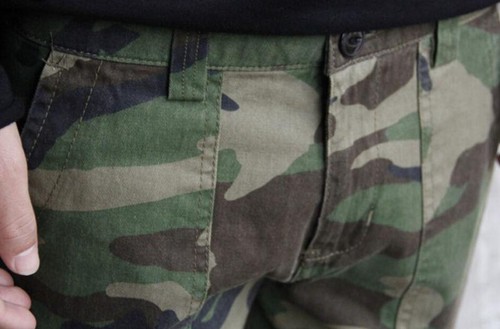 Bty15 Mens Camo Skinny Overall Cargo Slim Fit Camouflage Trouser Pocket Pants XX