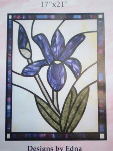 Stained Glass Iris Quilt Pattern Designs by Edna Trunt ...