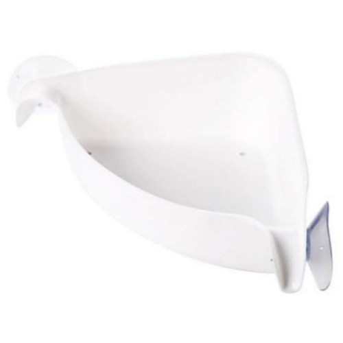 Plastic Suction Cup Bathroom Kitchen Corner Storage Rack Organizer Shower Shelf