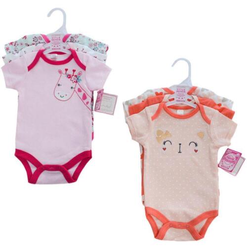Baby girls 3 piece 100/% Cotton set bodysuit cat and giraffe