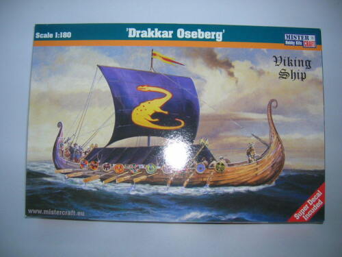MisterCraft Drakkar Oseberg Bausatz Model Kit 1:180 Wikinger Schiff 042097
