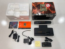 Turbo Grafx-16 Console (NEC, 1989) CIB w/Keith Courage - Tested/Working - RARE!