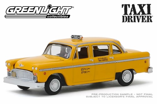 // Taxi Driver Travis Bickle/'s 1//64 Scale 1975 Checker Taxicab