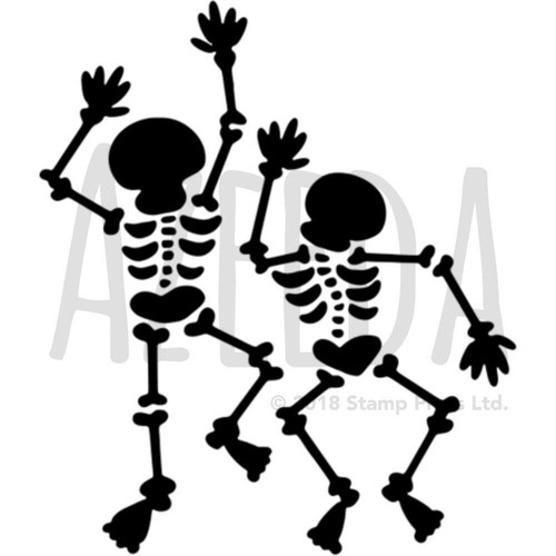 A5 esqueletos de pared Stencil /'Bailar//plantilla WS00021544