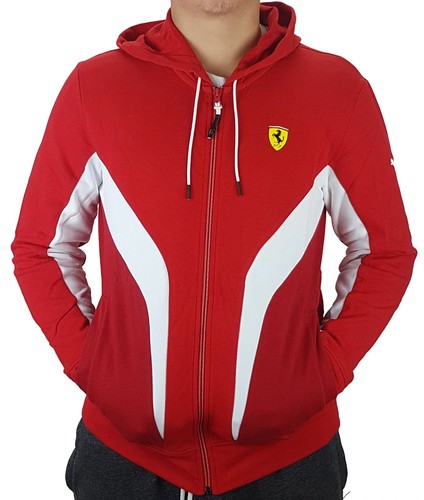 PUMA SCUDERIA FERRARI Hoody Sweatjacke con cappuccio Pullover formula 1 Giacca Rosso M//L