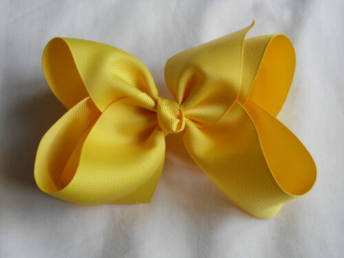 6/" Big Bow Hair Bow Pin Alligator Clip Girls Ladies