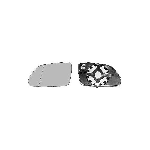 Vidrio pulido espejo exterior derecho de vidrio Van Wezel 5828836 Indutherm