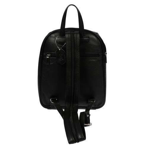 Damen Leder Rucksack Schwarz echt Leder Damentasche Cityrucksack Arbeit UNI Neu