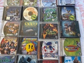 19, Vintage Dreamcast Games, 3 Memory Cards, All Original Packages!