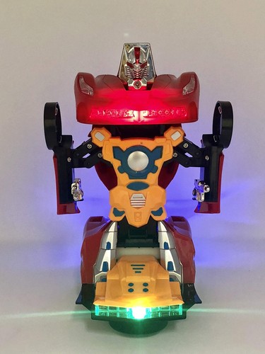 INCHOI Robot Races car Battery Operated Bump and Go Transforming Toys for Kid...