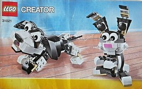 LEGO creator dog from set 31021 complete + instructions 100% from AFOL