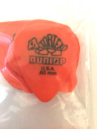 Dunlop Standard Tortex Guitar Picks Orange .60 mm 12-pack Acoustic or Electric