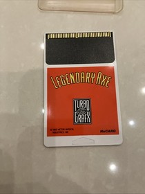 The Legendary Axe Turbografx 16 Case, Manual, HuCard Tested TG 16