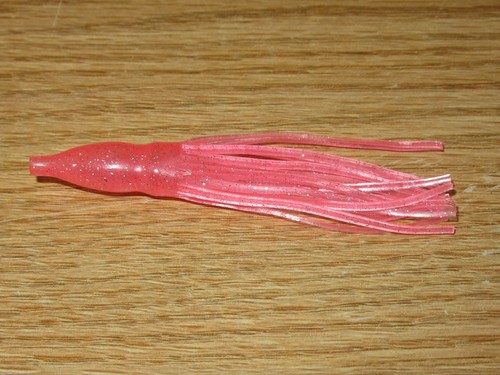 25 HOOCHIE SQUID OCTOPUS SKIRTS 3/" FISHING SKIRT PINK TEASER JIG TROLLING LURE