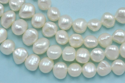 Ivory White Baroque Nugget Freshwater Loose Pearls for Jewellery Making