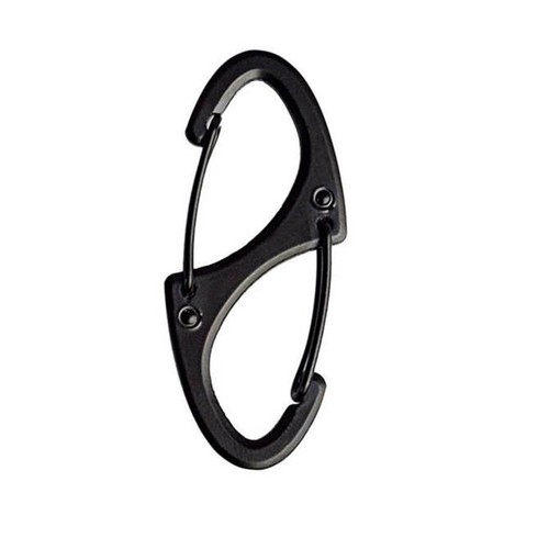 S Shape 8 Type Carabiner Key Chain Hook Clip Buckle S-biner Slide Lock Hiking