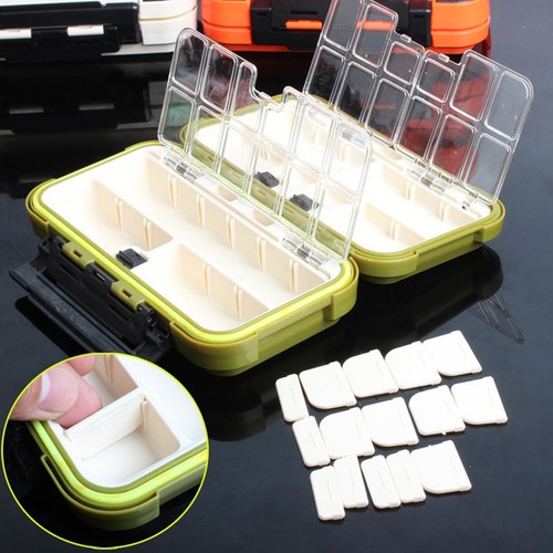 HK 24 Compartment 2 Layer Waterproof Fishing Lure Bait Tackle Storage Box Case
