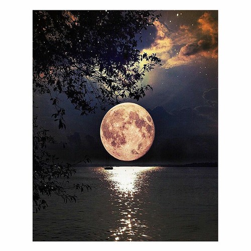2020 Moon Starry Full Drill 5D Diamond Painting DIY Cross Stitch Kits Mosaic