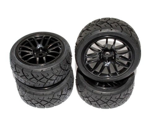 Rc Car Wheels Tires1//10 On-road for Tamiya tt01e tt02 Hpi Rs4 Traxxas 4tec