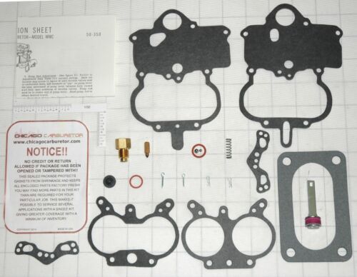 1960-67 CARB KIT STROMBERG WWC 2 BARREL DODGE 361/" 383/" ETHANOL TOLERANT