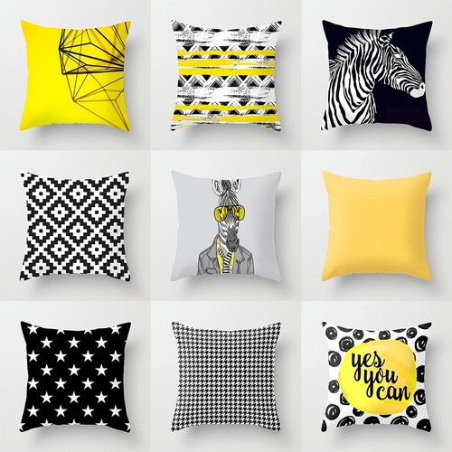 Cushion Cover Geometric Pillow Case Pillowcase Sofa Home Car Decor 18/" Gift