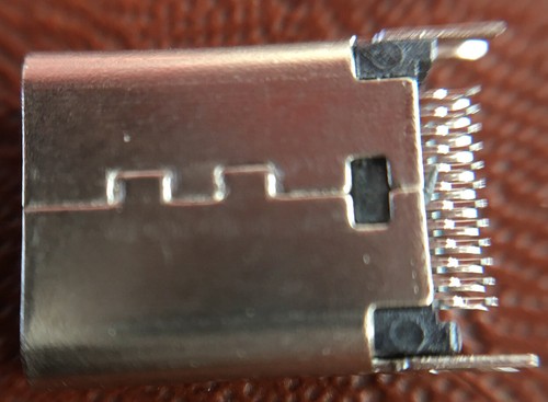 Uk Post 1 X C USB 3.1 Splint SMT Female Socket 24Pin PCB Mount Solder Connector