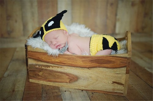 Baby cartoon costumes for babies crochet newborns super hero photography clothes