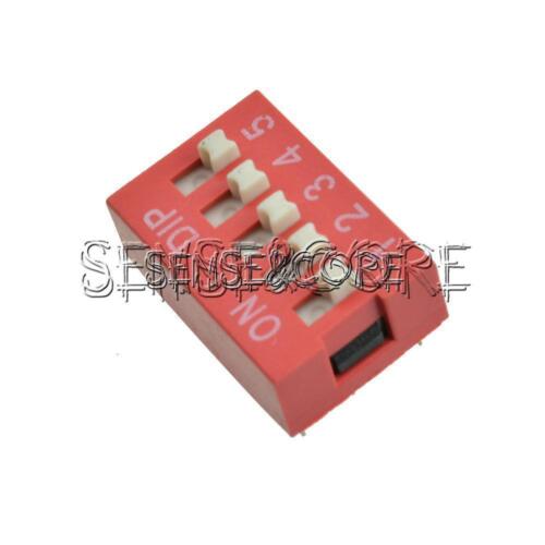 10Stks 1 Position Red Pitch Dip Slide Type Switch 1-Bit 2.54Mm Ic 10Stks 1 Position Red Pitch Dip Slide Type Switch 1-Bit 2.54Mm Ic