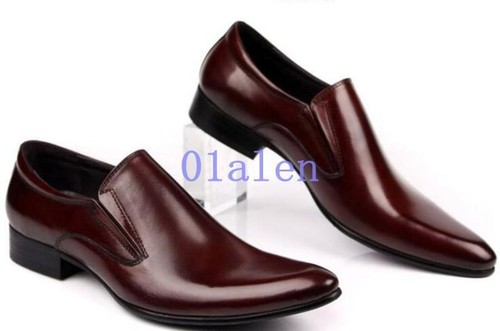 Vintage Men/'s Shoes Trendy Dress Cow Leather Formal Slip on Loafers US Size New