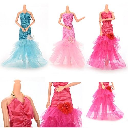 Fashion Handmade Clothes With Flower Dresses Fishtail Skirt For TOCA