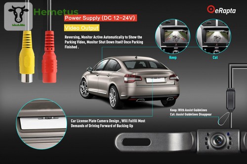 eRapta ERT01 2nd Generation Car Rear View Reversing Backup Camera...
