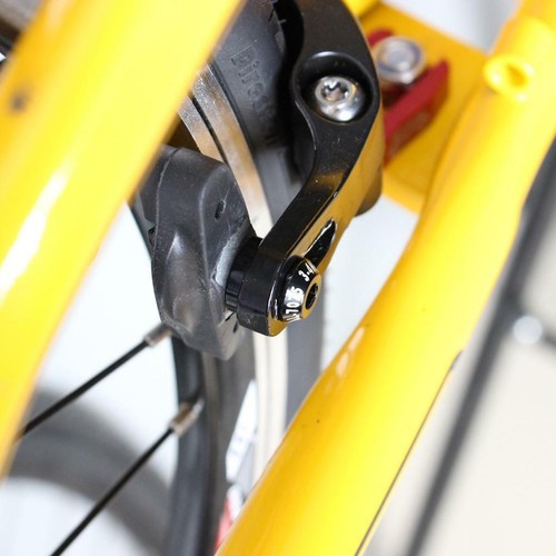 4pcs Alloy Bicycle Brake Bolts Spacer MTB Bike Washers Screw Gasket Black