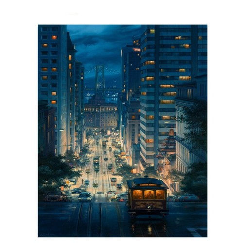Unframed Paint by Numbers Kits Canvas Acrylic Oil Painting Training Home Decor