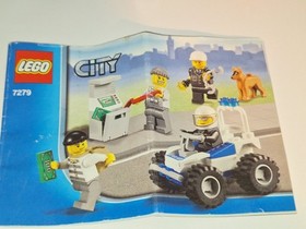 Lego City Police Set 7279, plus extra Police Dog Van. 100% Complete with Manual.