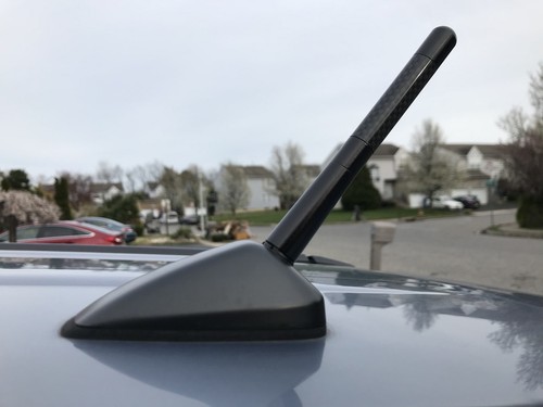 Sport Black Carbon Fiber Car Aerial Radio Signal Antenna Screw-on Universal