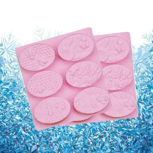 Neu Honig Biene Silikonseifenform Bars handgemachte Fertigkeit L4F7
