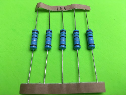 2W 2 Watt 1/% Tolerance Metal Film Resistor 5 Pieces You pick value.